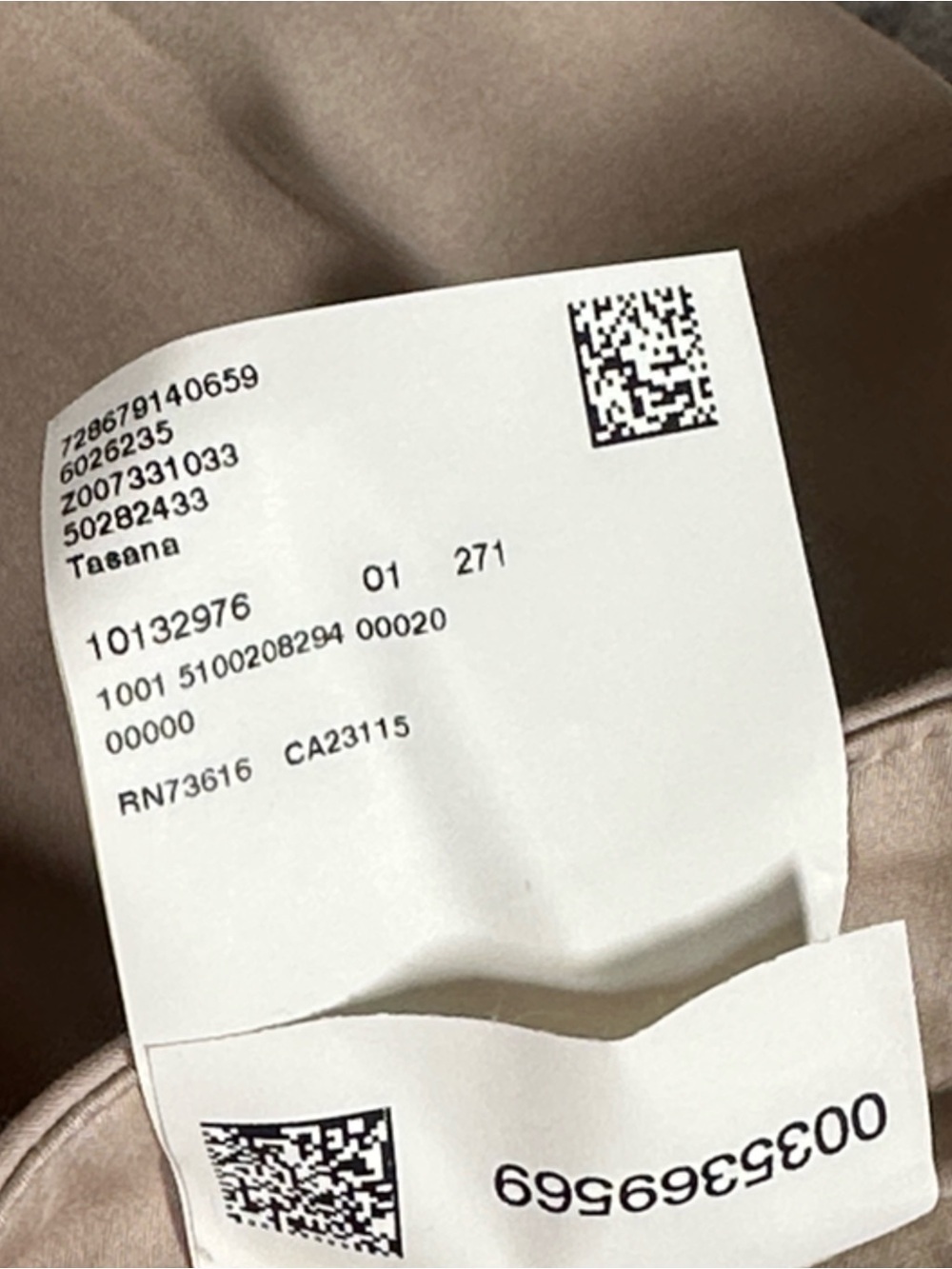 Hugo Boss Women’s Size US 2 Straight Leg Tasana Trouser Pants Light Beige Khaki - Picture 13 of 16